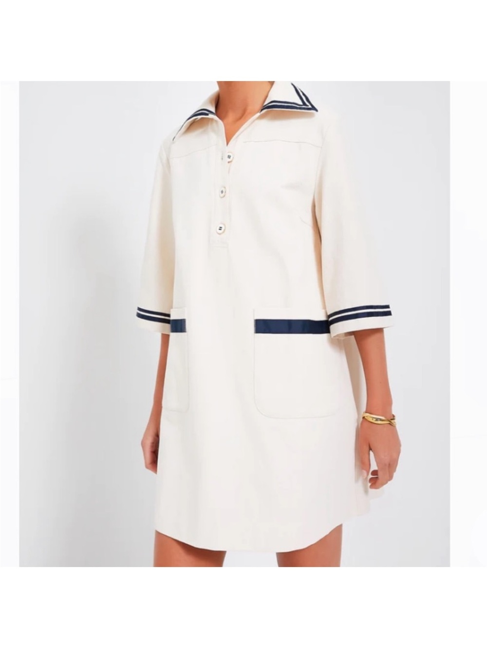 Tuckernuck Pomander Place Gardenia Shirt Dress Size Large NWOT